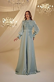 Burak Baran Fashıon Nil Abiye Su Yesili