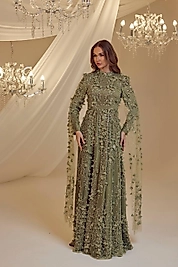 Burak Baran Fashıon Afife Abiye Kına Yeşili