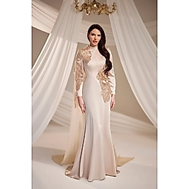 Burak Baran Zafira Abiye Krem