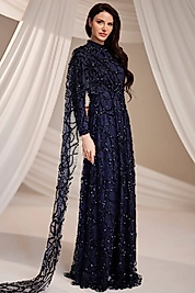 Burak Baran Azize Abiye Lacivert