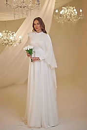 Burak Baran Fashıon Duru Abiye Beyaz